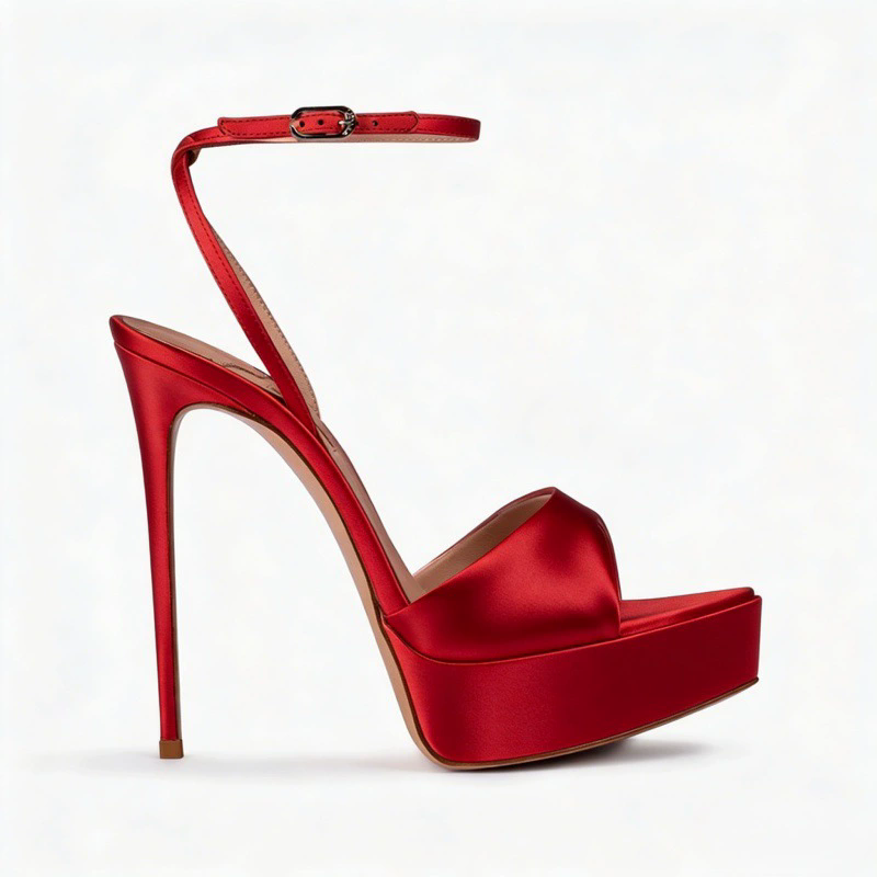 Women Shoes Waterproof - Sandal platform tahan air pita sutra