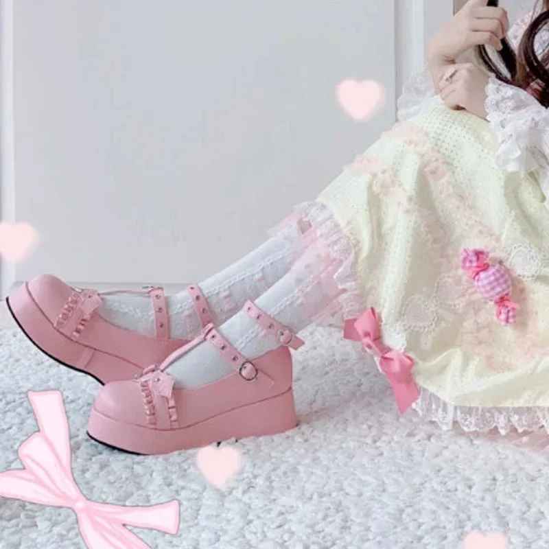 Women Shoes Japanese Brand - Sepatu wedge Platform anak perempuan, sepatu
