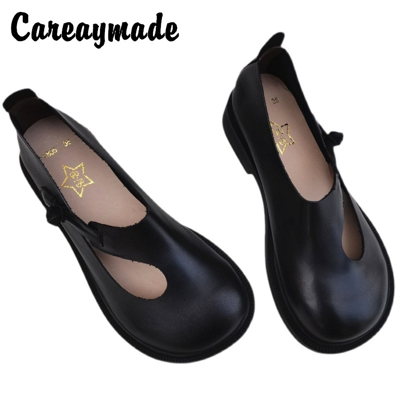 Women Shoes Size - Careaymade-Sepatu Besar Kulit Asli Sepatu Wanita