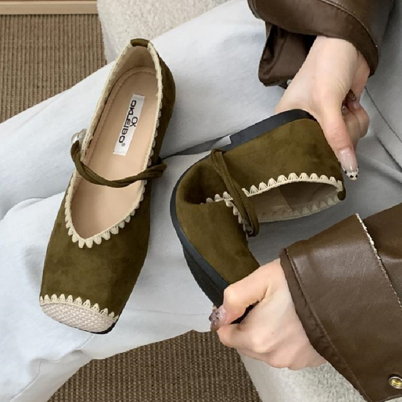 Sepatu Flat Nyaman Desain Retr - Women Shoes Japanese Brand ulasan dan harga