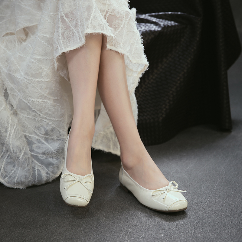 Sepatu Kulit Asli Ujung Bulat  - Women Shoes Japanese Brand ulasan dan harga