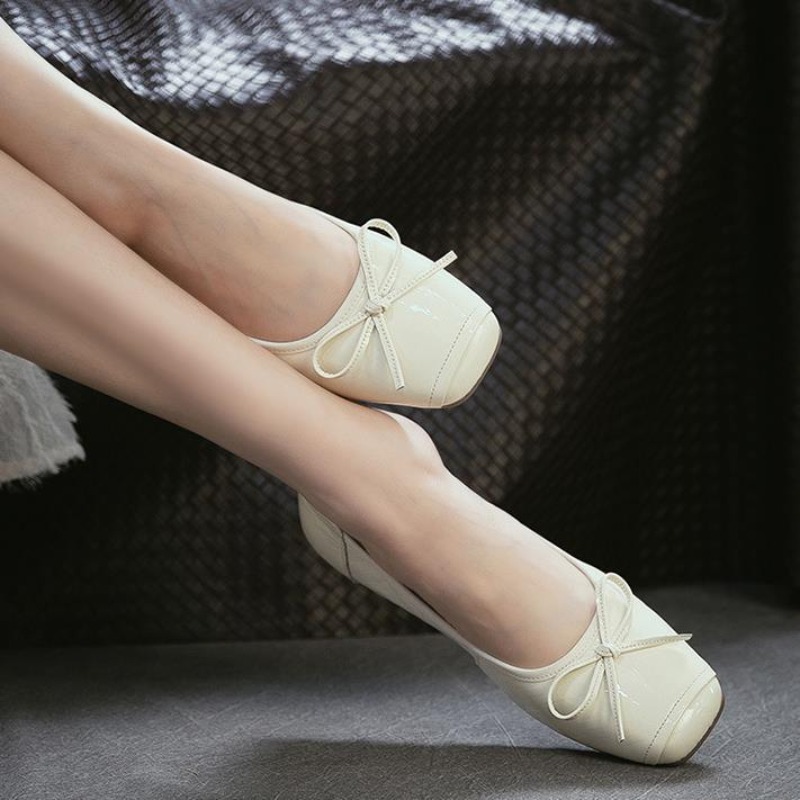 Sepatu Kulit Asli Ujung Bulat  - Women Shoes Japanese Brand ulasan dan harga
