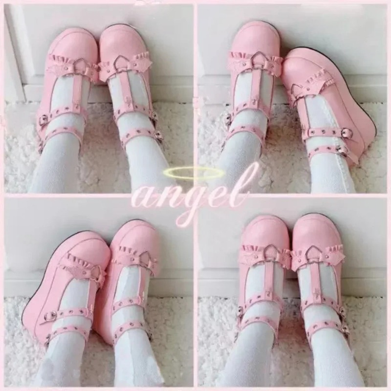 Sepatu Mary Janes Wedges Gespe - Women Shoes Size ulasan dan harga