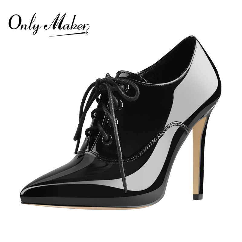 Onlymaker sepatu hak tinggi an - Court Heel Pointed ulasan dan harga