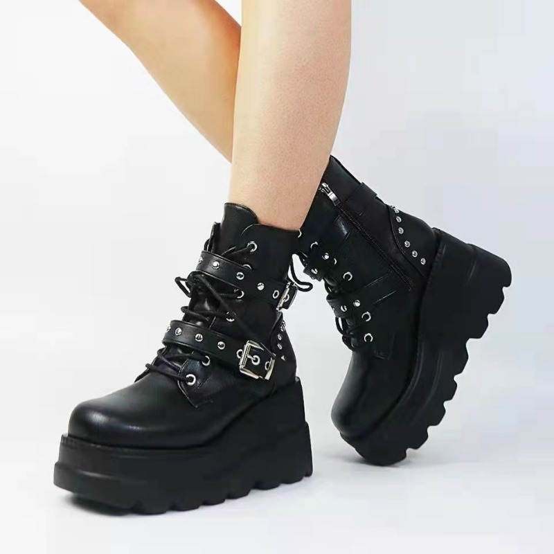 Sepatu Bot Kulit PU Wanita Mod - Women'S Shoes Size 40 In Us ulasan dan harga