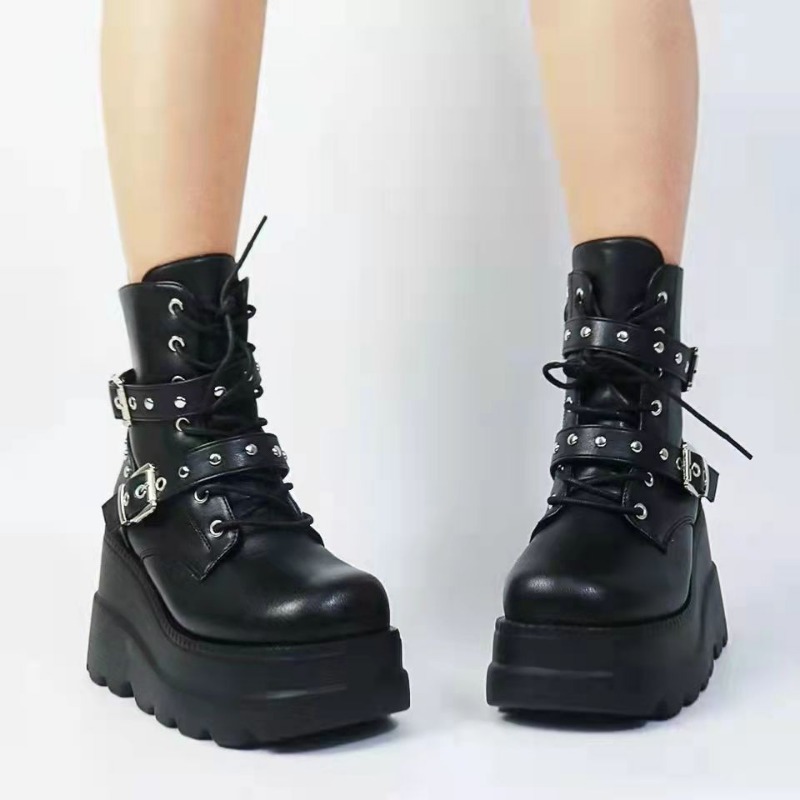 Sepatu Bot Kulit PU Wanita Mod - Women'S Shoes Size 40 In Us ulasan dan harga