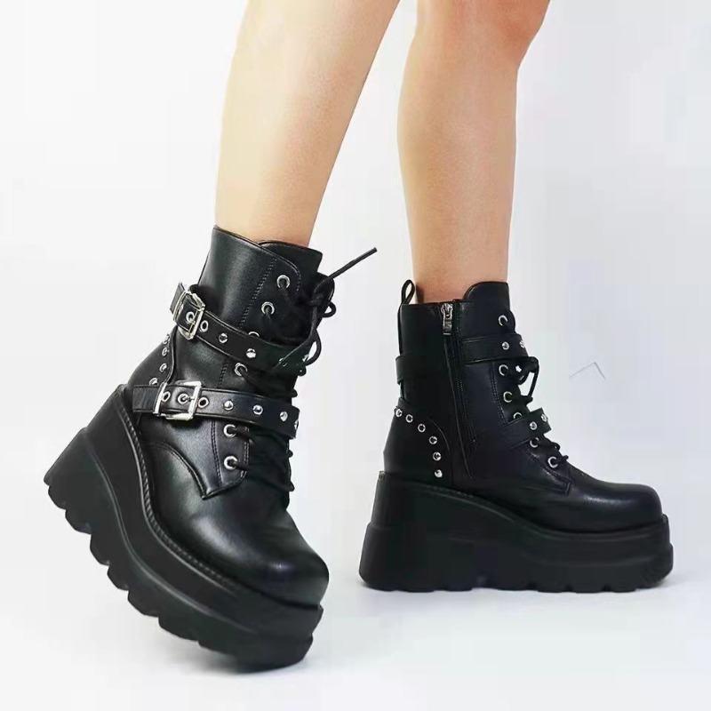 Sepatu Bot Kulit PU Wanita Mod - Women'S Shoes Size 40 In Us ulasan dan harga