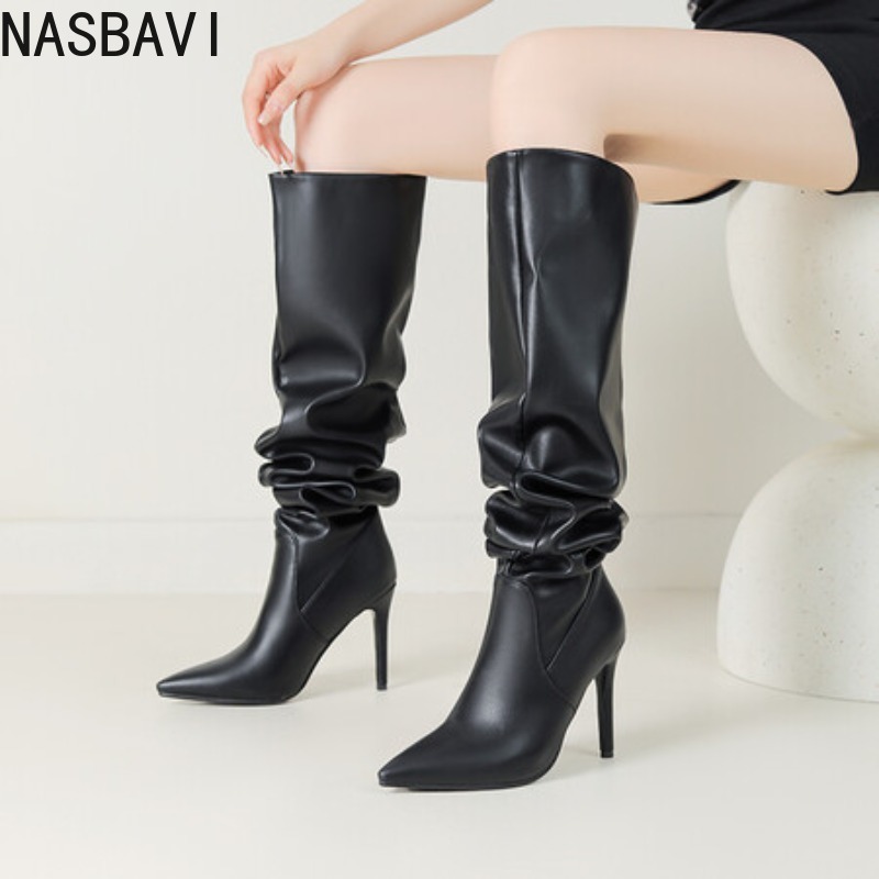 NASBAVI Sepatu Wanita Desainer - Zip Up Boots Short ulasan dan harga