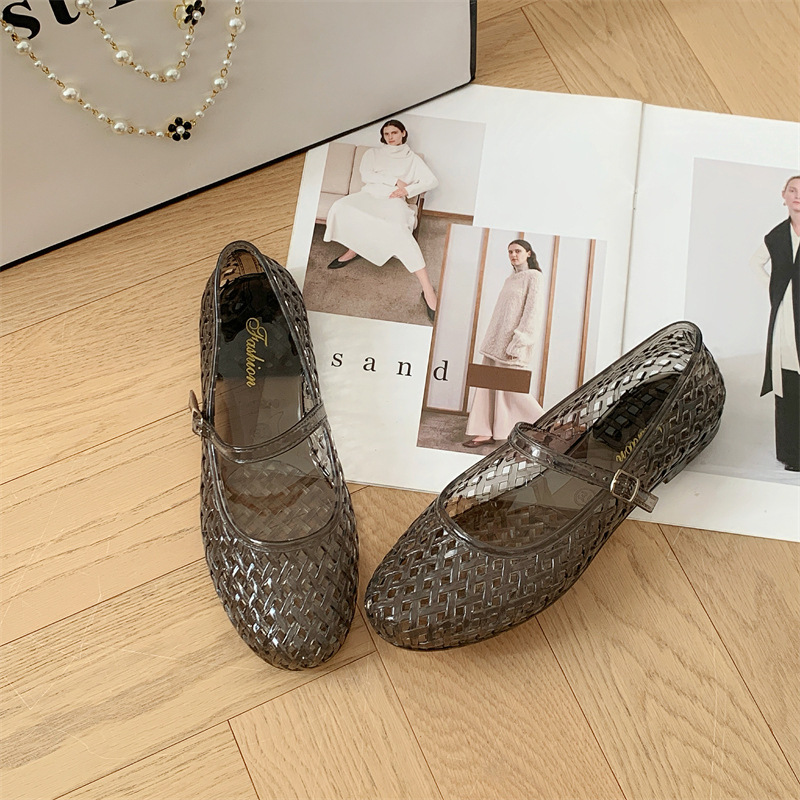 Sepatu wanita kristal transpar - Jelly Sandal Women ulasan dan harga