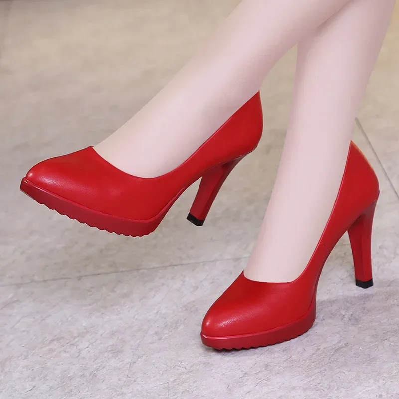 8Cm Ukuran Kecil 32-43 Sepatu  - Court Heel Pointed ulasan dan harga