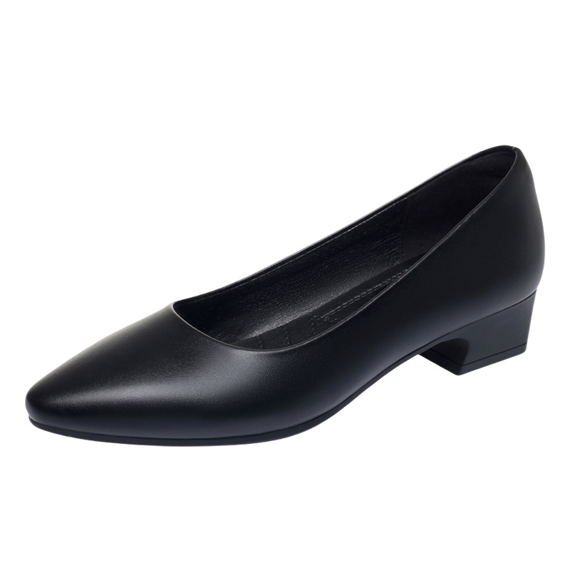 Sepatu Wanita Kulit Lembut Ele - Court Heel Pointed ulasan dan harga
